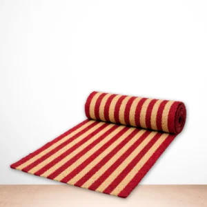 Four Shaft Red/Natural/Blue Handloom Matting | Rs 304 Smt